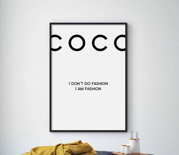 Fashion Quotes Fashion Poster Fashion Print Fashion Wall Decor Fashion Home Decor Salon Decor Typography Files