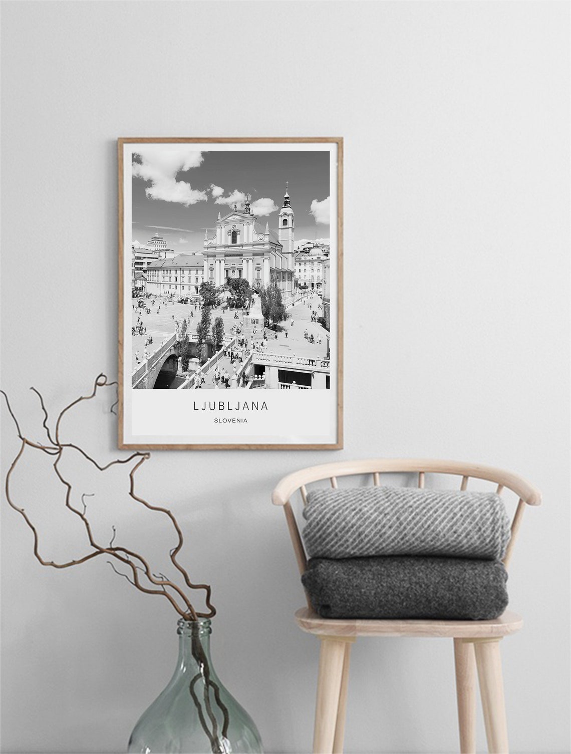 Ljubljana City Slovenia Ljubljana Poster Europe City Wall Art Travel Poster Cities Prints Home Decor City Wall Art City Poster - Image 2