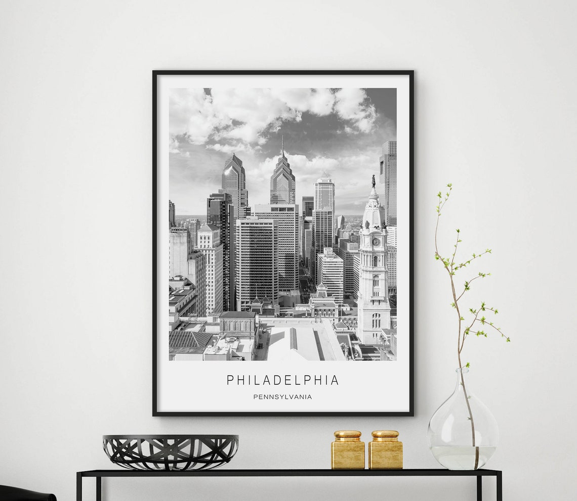 Philadelphia City Print Philadelphia Poster Philadelphia Photographyphiladelphia Wall Art Philadelphia Wall Decor Philadelphia City Art