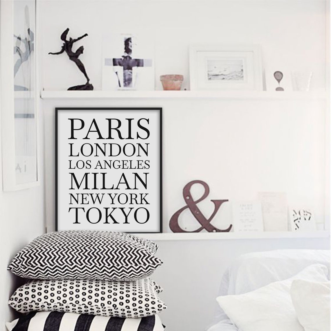 Sale New York Fashion London Paris Milan Fashion Art Fashion Wall Art Decor Fashion Poster Fashion Print Fashion Wall Art - Image 2