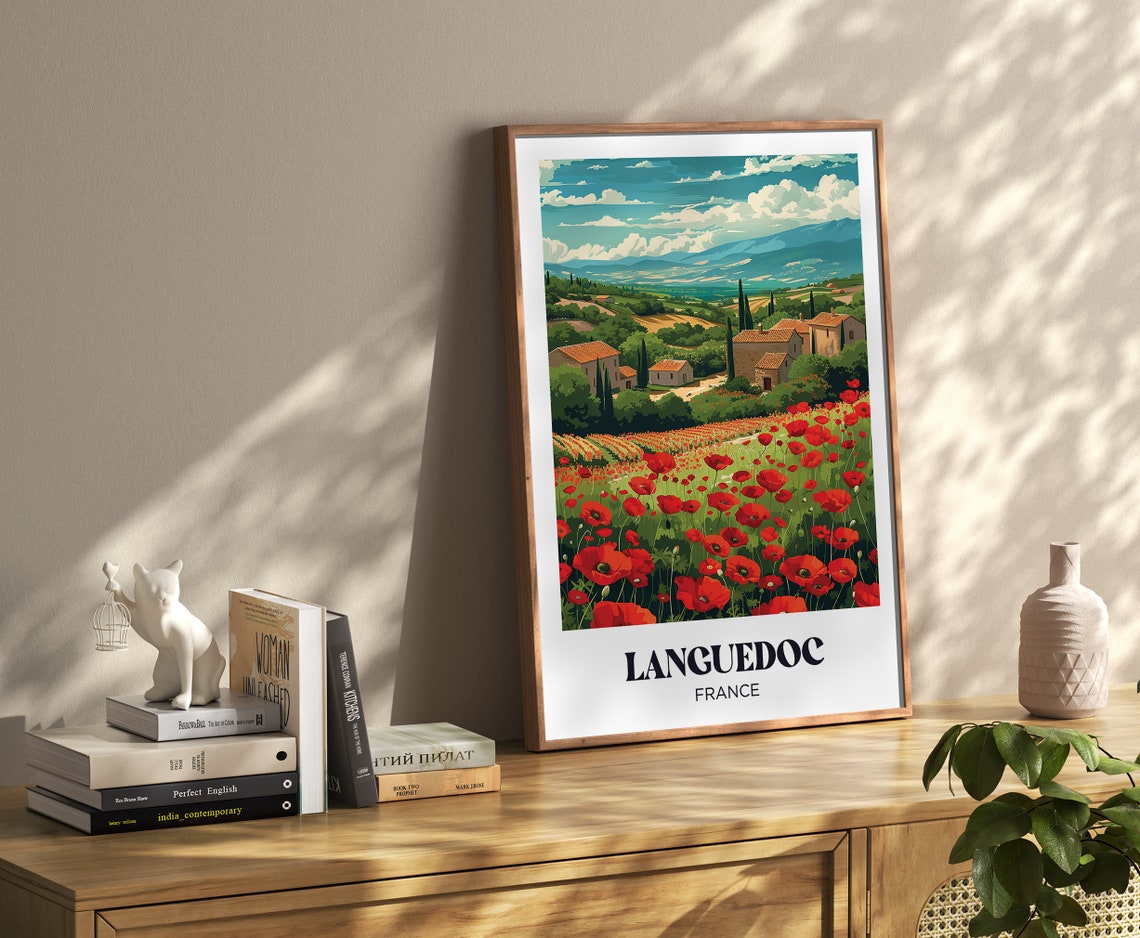 Provence Travel Poster French Provence Wall Art Print Provencal Farmhouse Painting Illustration French Watercolor Home Decor - Image 3