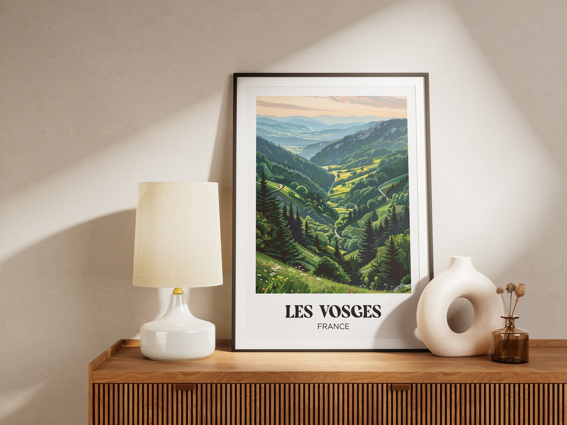 The Vosges Travel Poster, Eastern France Wall Art - Image 3