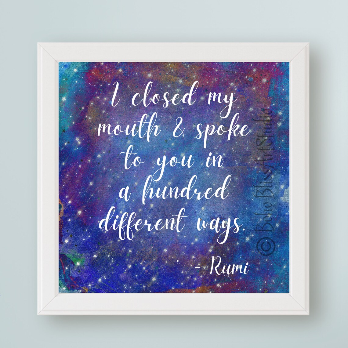 Rumi Quote Art Print, Spiritual Wall Decor Gift