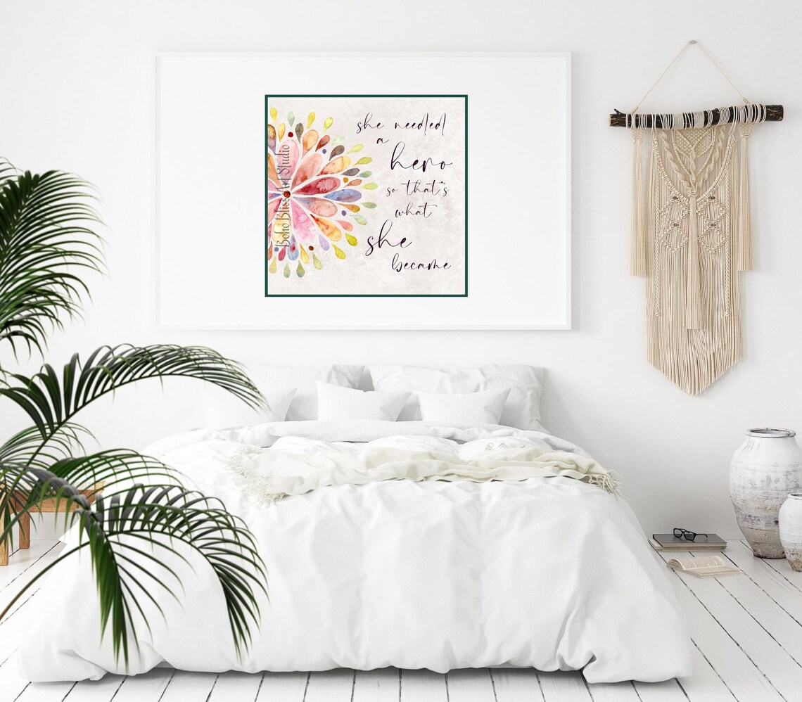 She Needed A Hero, So She Became One Art Print - Image 2
