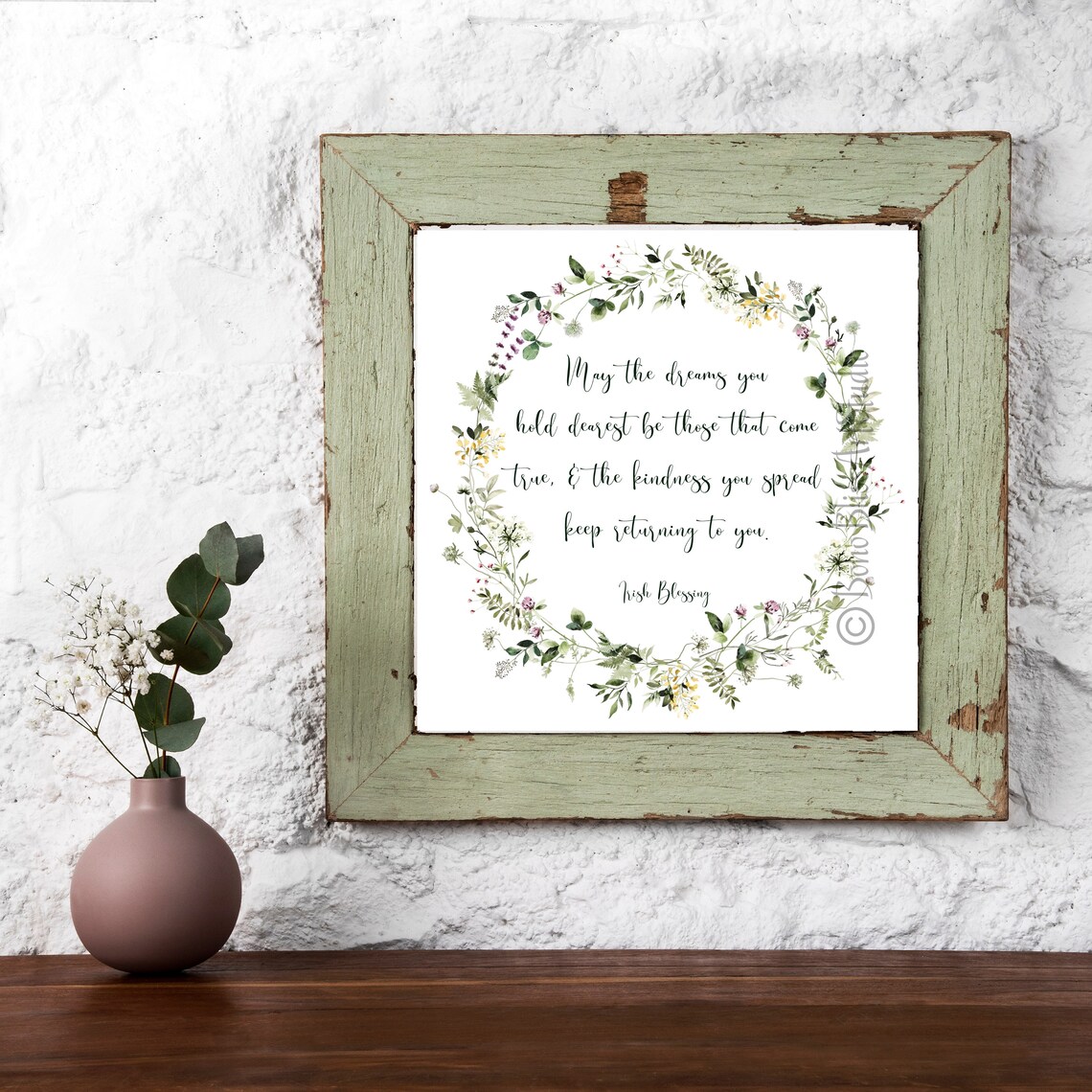 Irish Blessing, Ireland Wedding Gift Art Print - Image 2