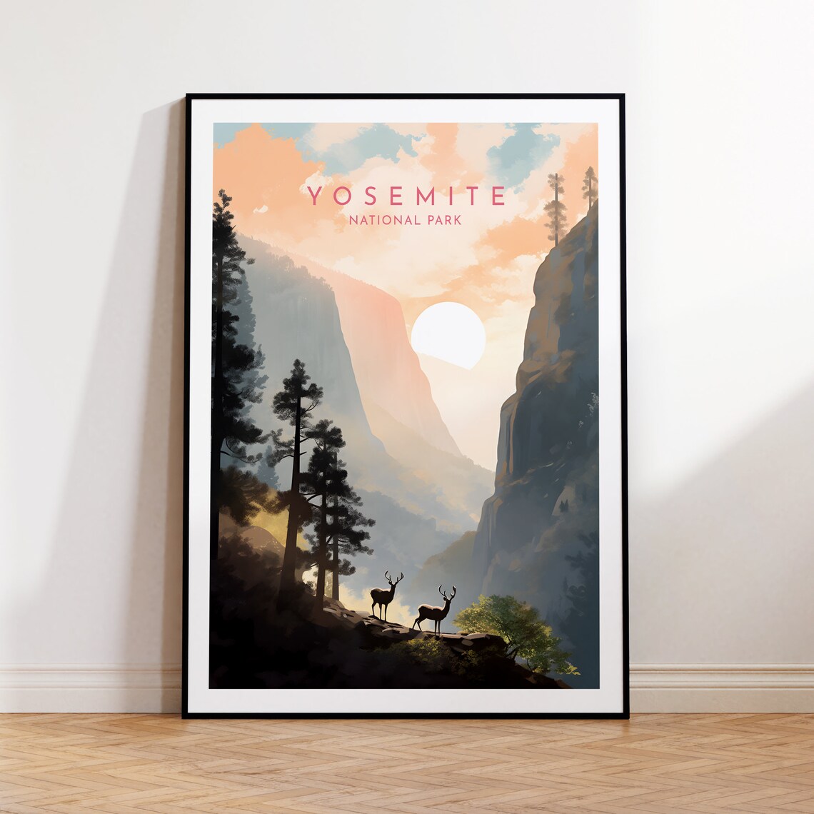 Yosemite Travel Print, National Park Poster