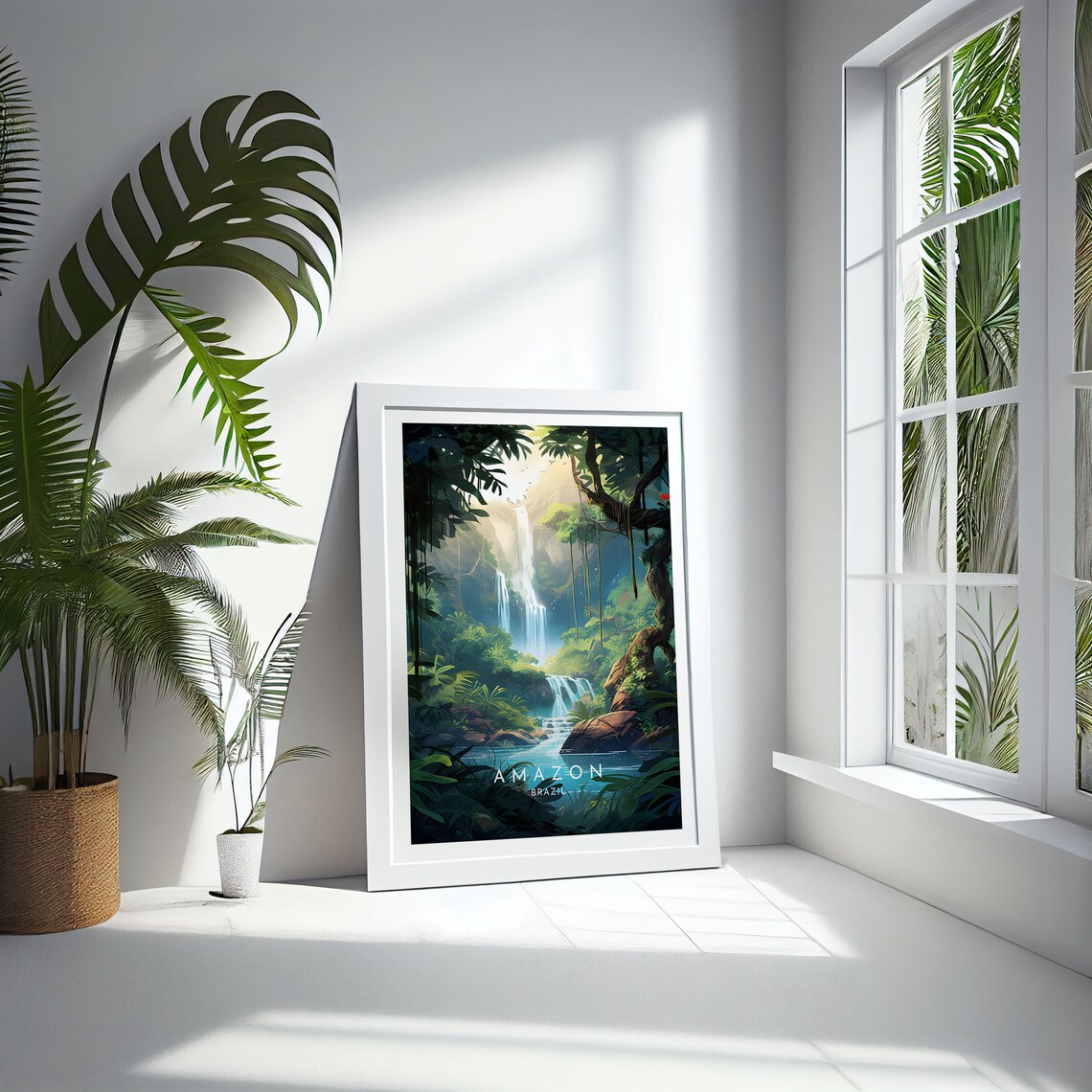 Amazon Travel Print, Brazil Rainforest Poster - Image 4