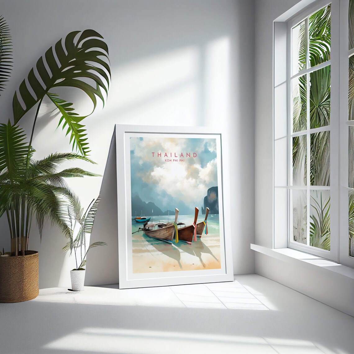 Koh Phi Phi Travel Poster, Thailand Travel Print - Image 4