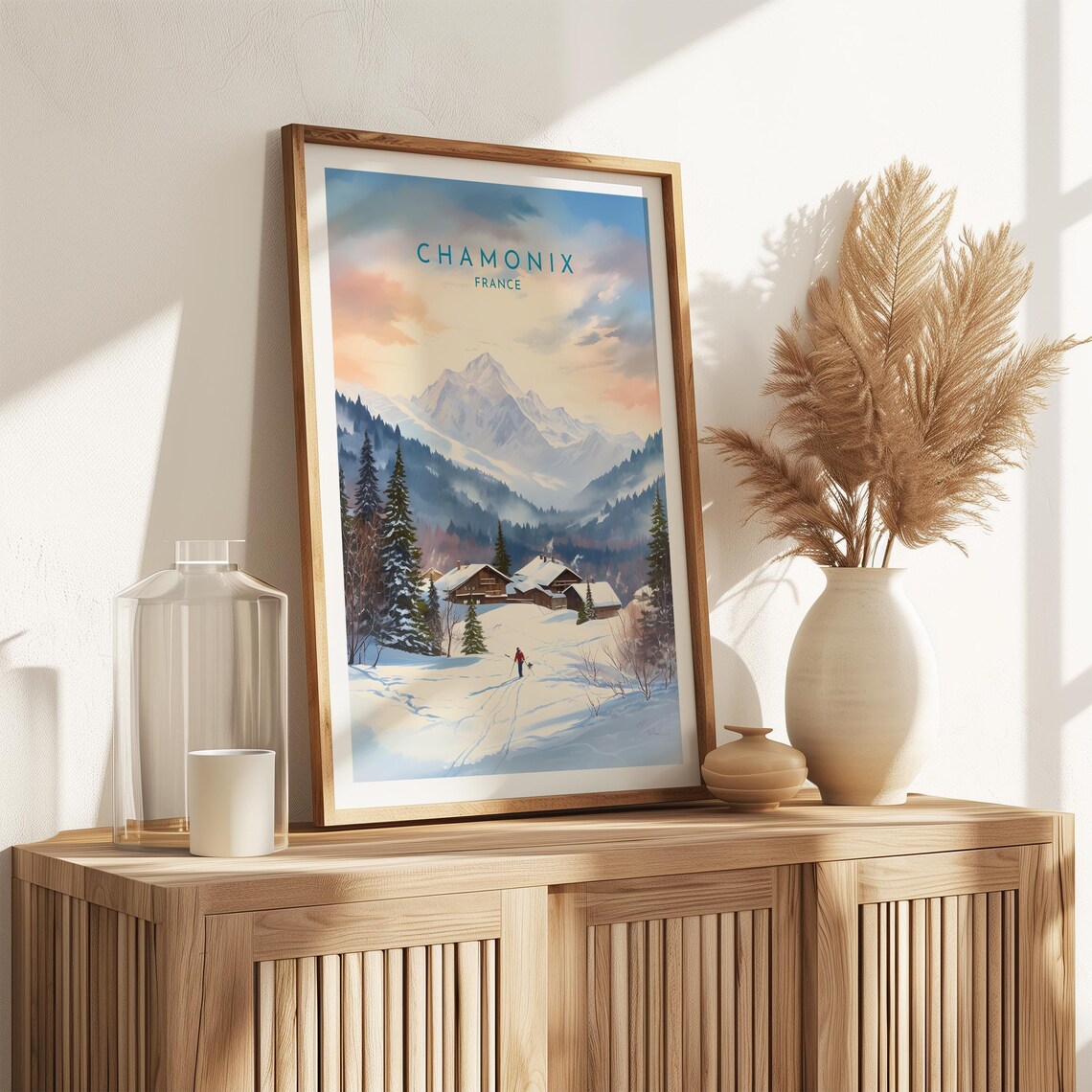 Chamonix Travel Poster, France Home Decor - Image 2