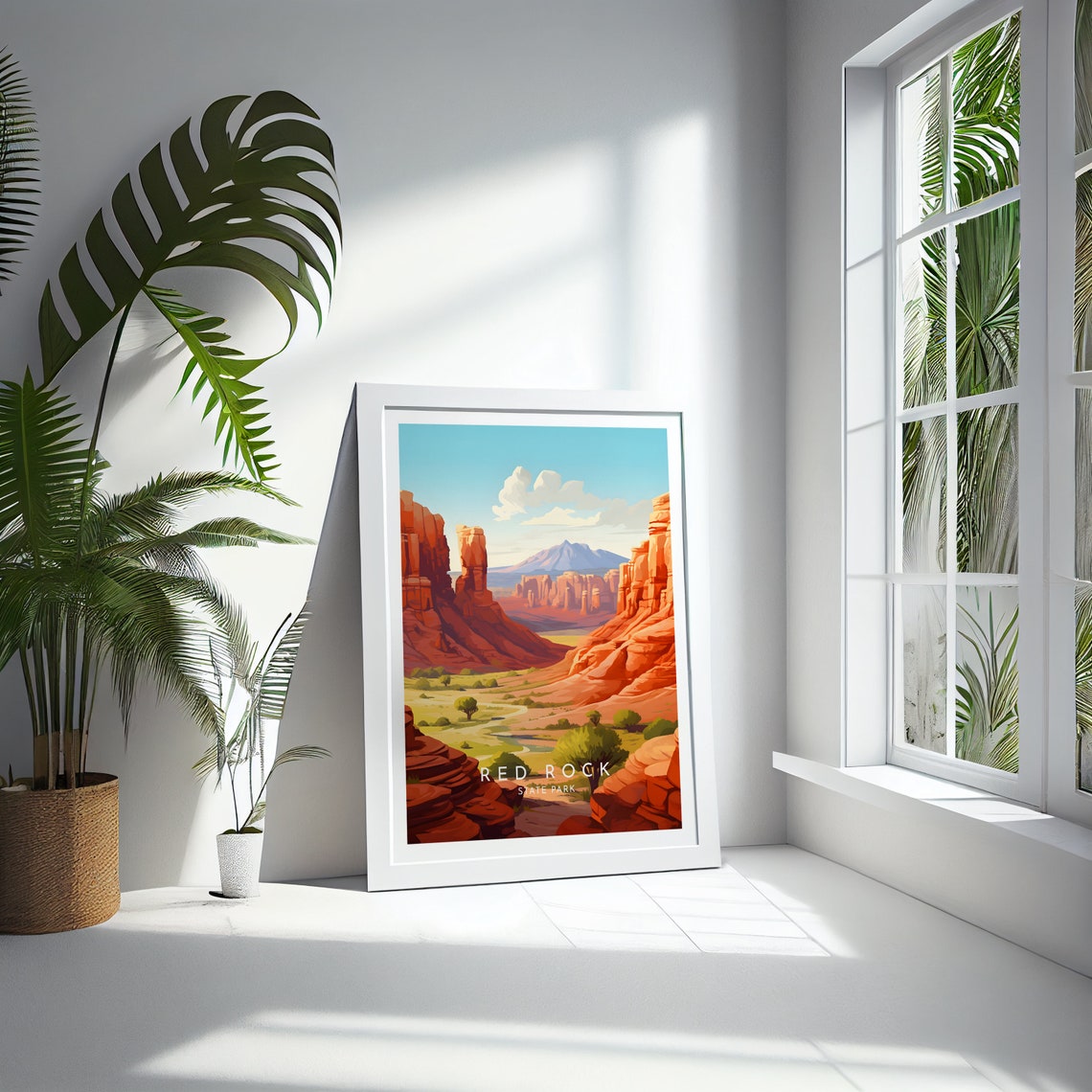 Red Rock State Park Arizona Desert Canyon Vista Red Cliffs Poster - Image 4