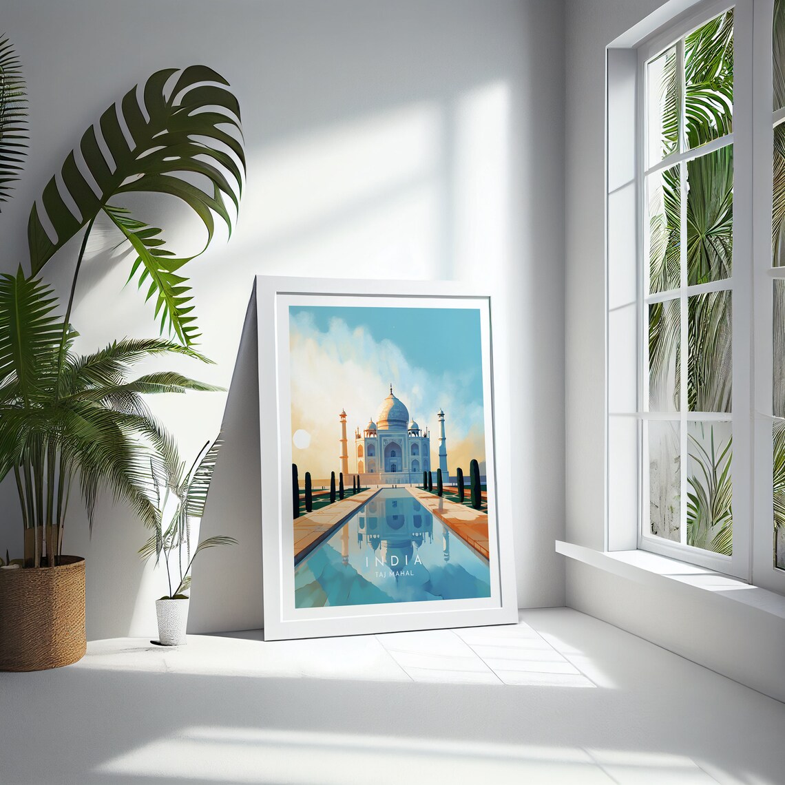 Agra Taj Mahal India Travel Poster, Home Decor - Image 4