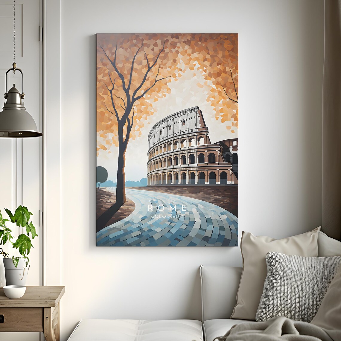 Rome Travel Poster, Colosseum Italy Home Decor - Image 3