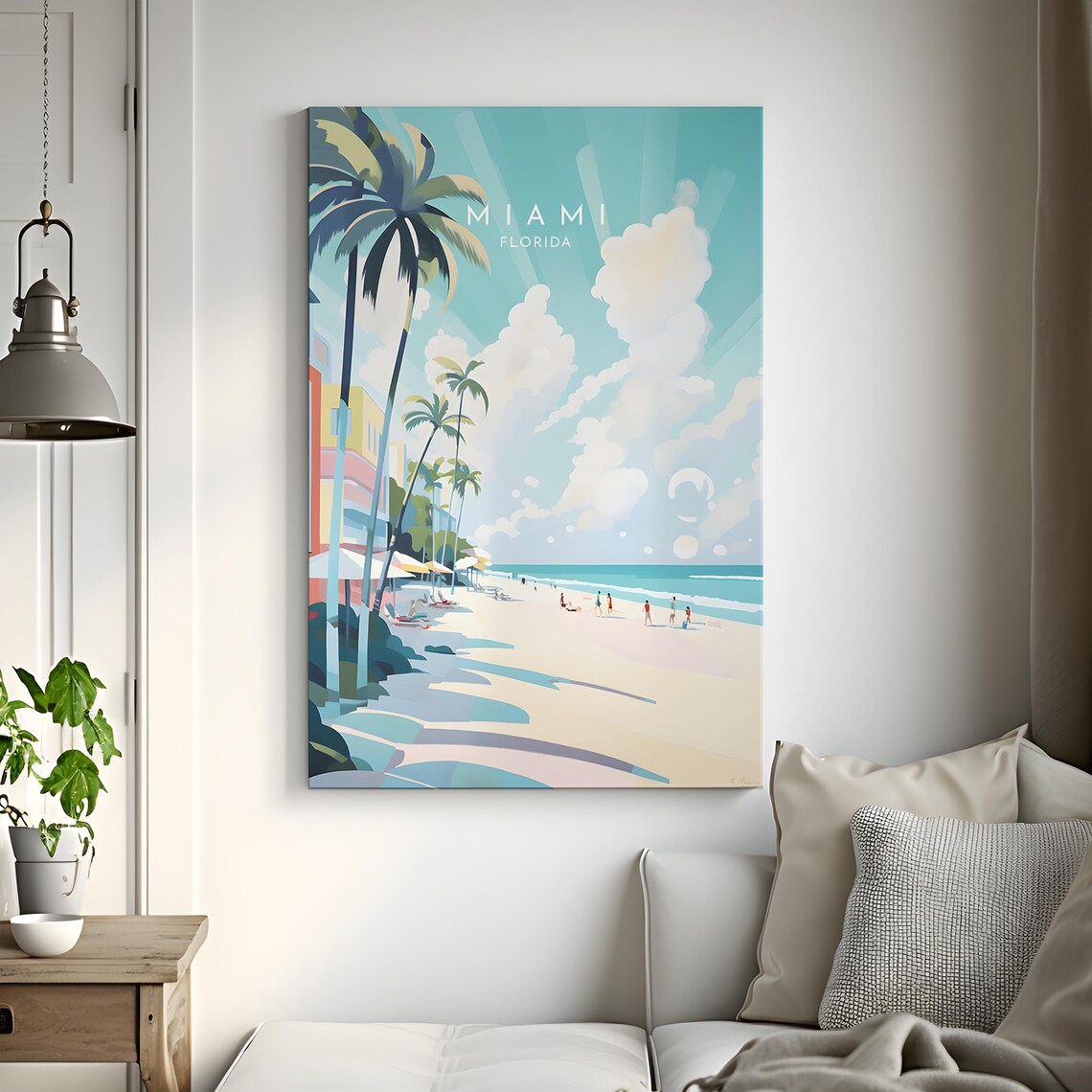 Miami Travel Poster, Florida United States Decor - Image 3