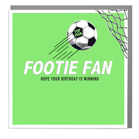 Footie Fan Happy Birthday Football Card