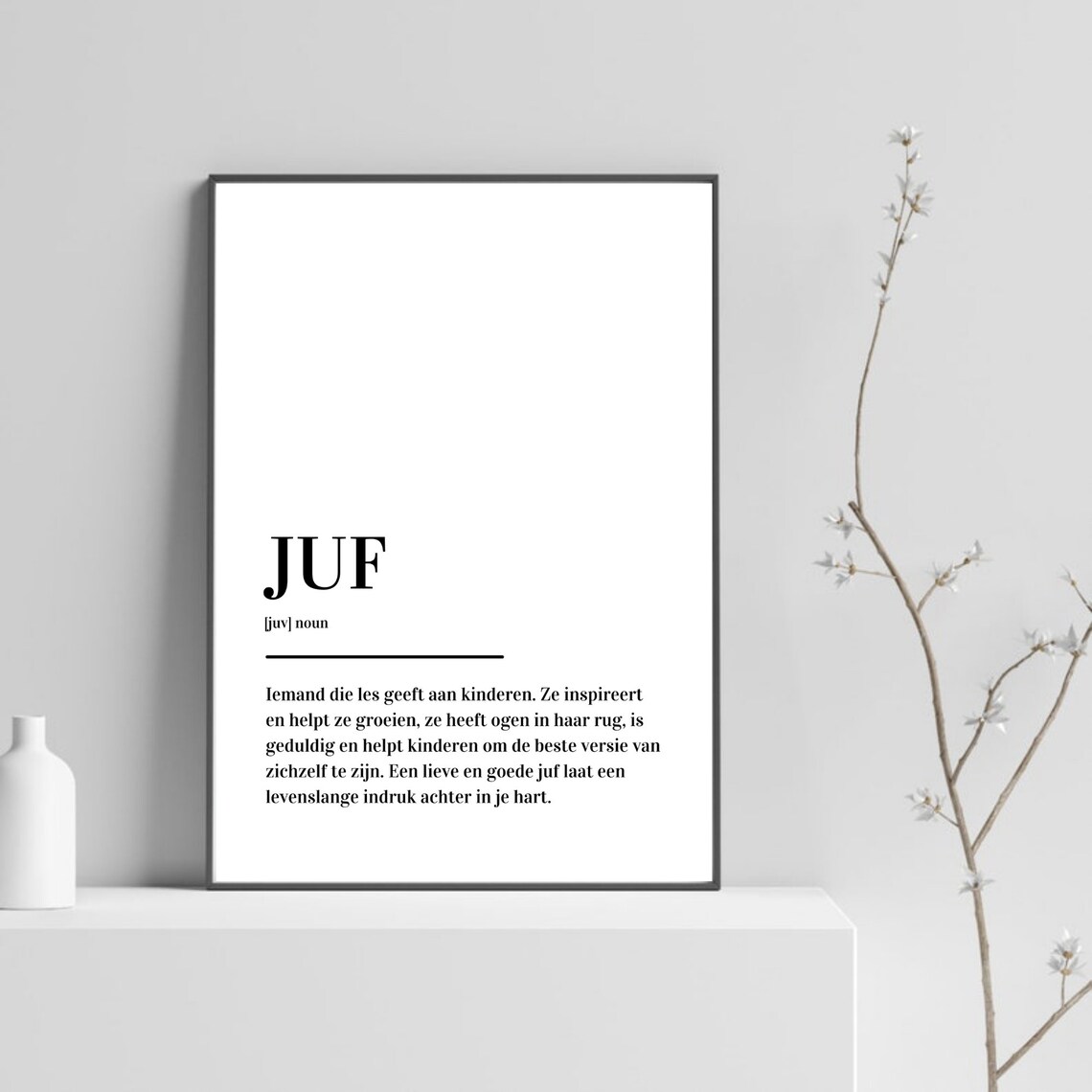 Teacher Definition Poster, Classroom Gift Print