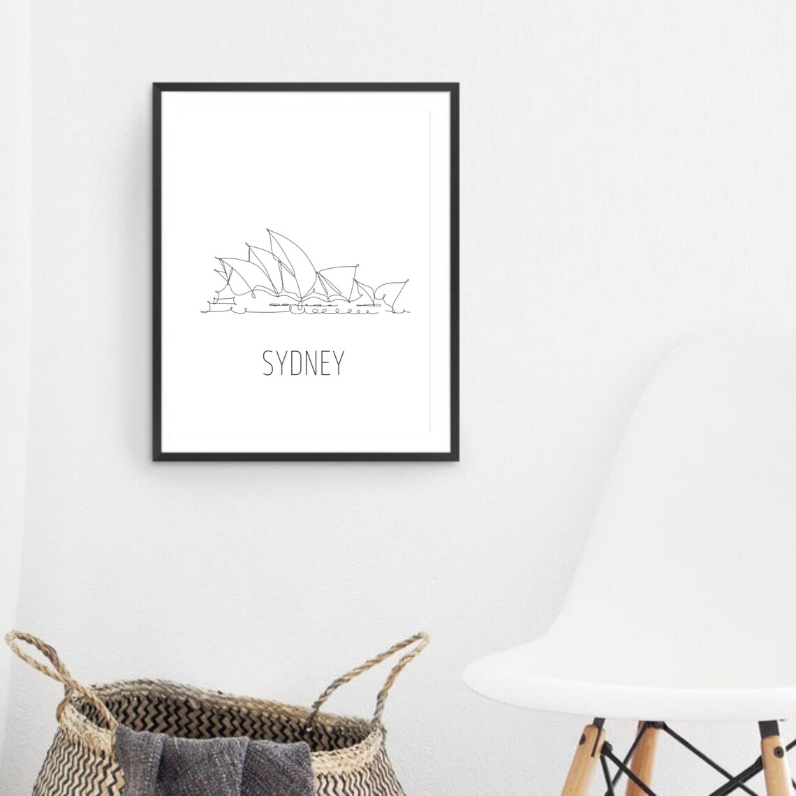 Sydney Opera House Line Art Poster Minimalist Australian Travel Decor - Image 3
