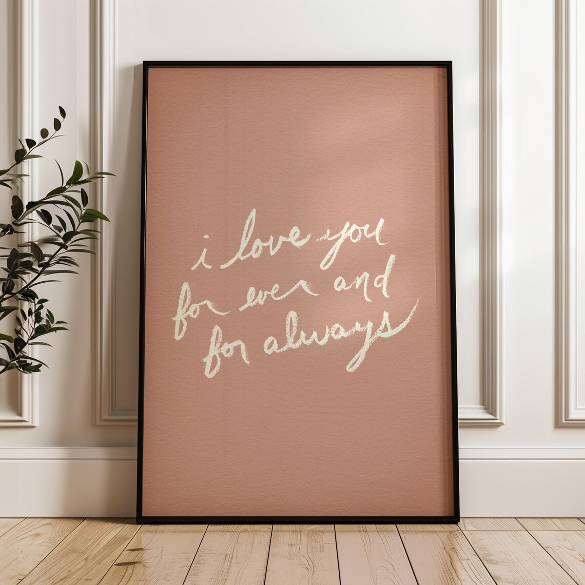 I Love You Forever And For Always Nursery Art Print - Image 2