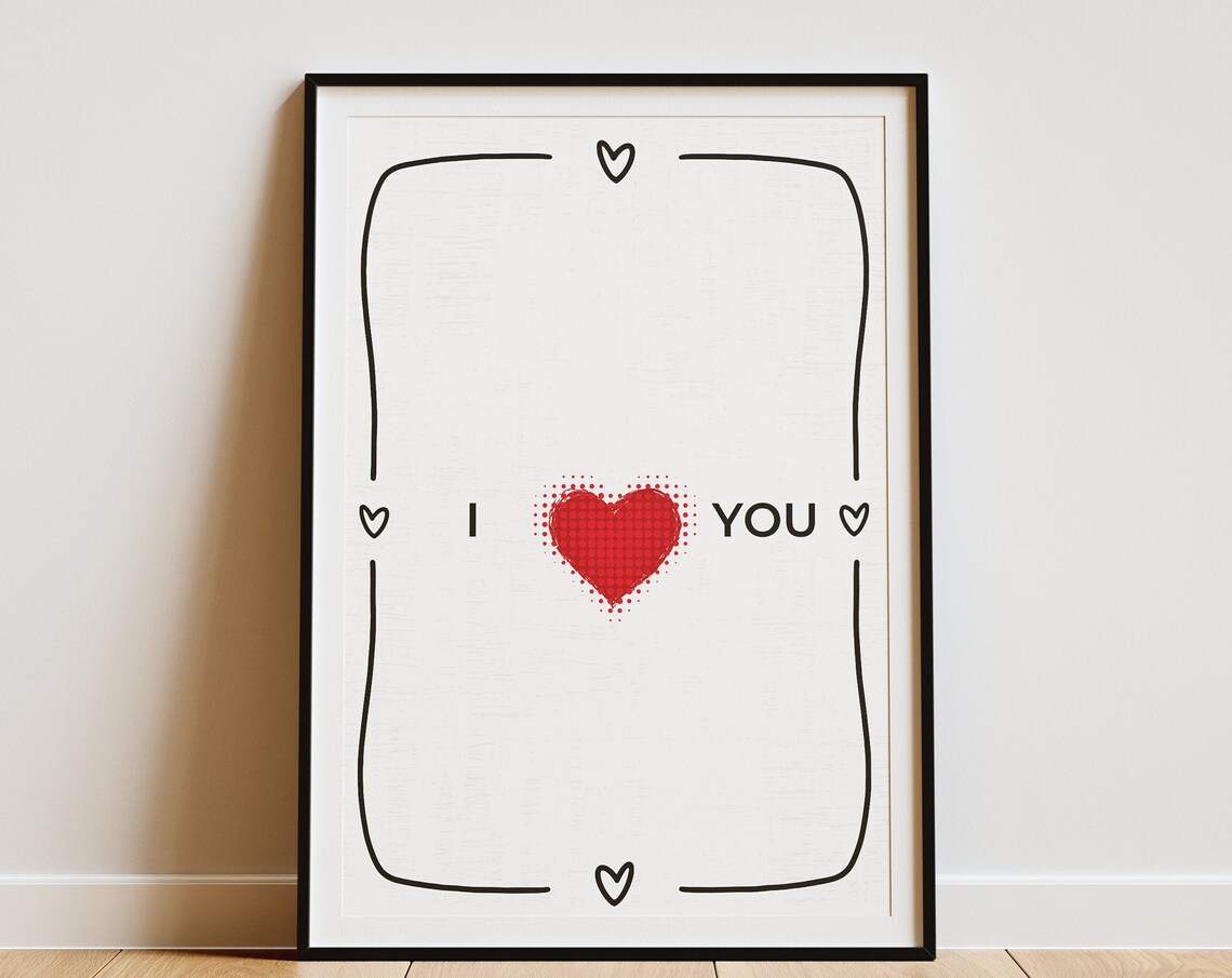 Hearth Heart Decor Print, Sweet Romantic Wall Art