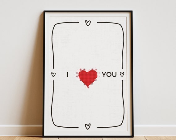 Hearth Heart Decor Print, Sweet Romantic Wall Art