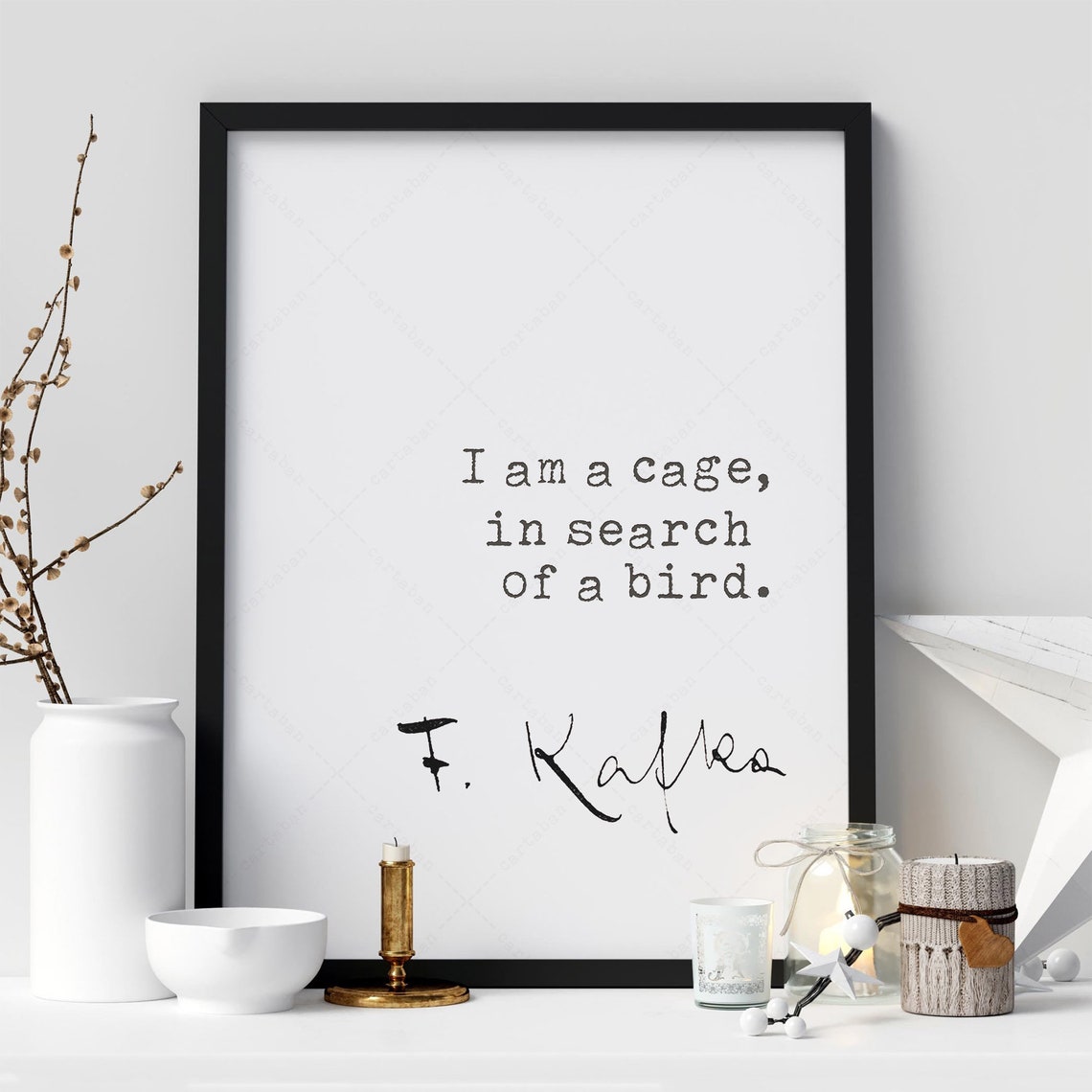 Franz Kafka Quote, Typography Art Print - Image 4
