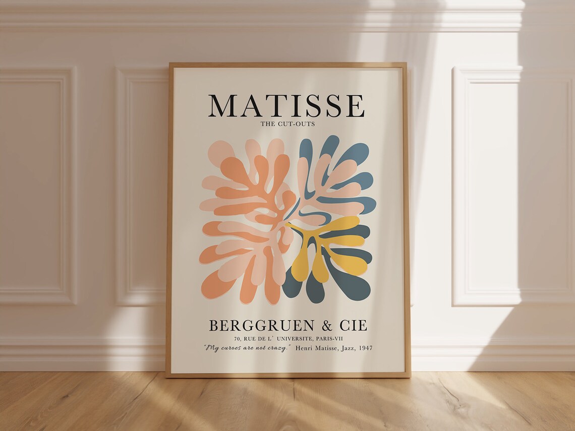 Matisse The Cut Outs Berggruen Paris Gallery Pastel Art Poster - Image 6