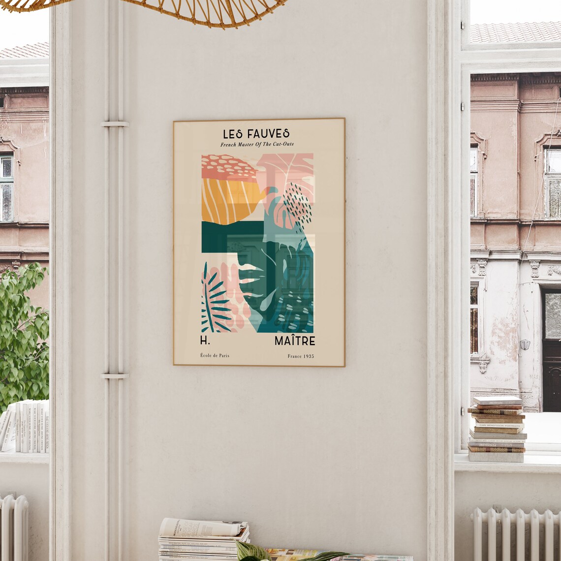 Les Fauves Tropical Leaf Cut Outs French Art Gallery Style Poster - Image 6