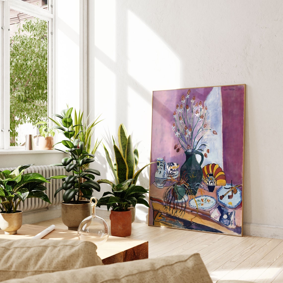 Still Art With Asphodels Print By Henri Matisse Colourful Original Painting Modern Impressionism Artwork Gallery Wall Decor Gift For Her - Image 5
