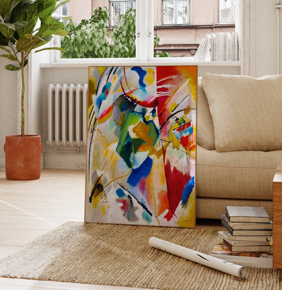 Wassily Kandinsky Painting With Green Center Abstract Art Poster - Image 4