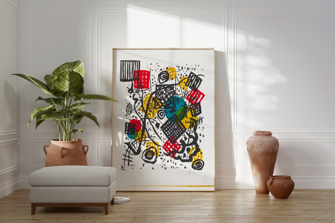 Kandinsky Small Worlds V Print Abstract Geometric Poster Modern Artwork Contemporary Decor Gallery Wall Art Gallery Art Gift For Him - Image 4