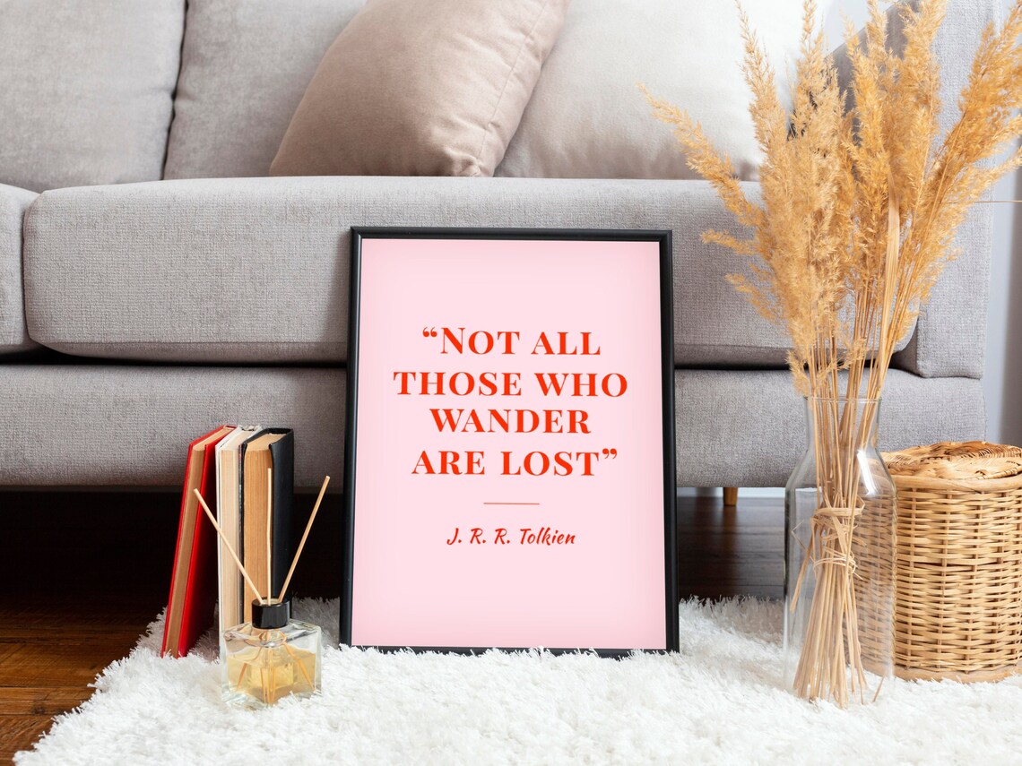 Tolkien Quote, Lord of the Rings Minimalist Poster Print - Image 2