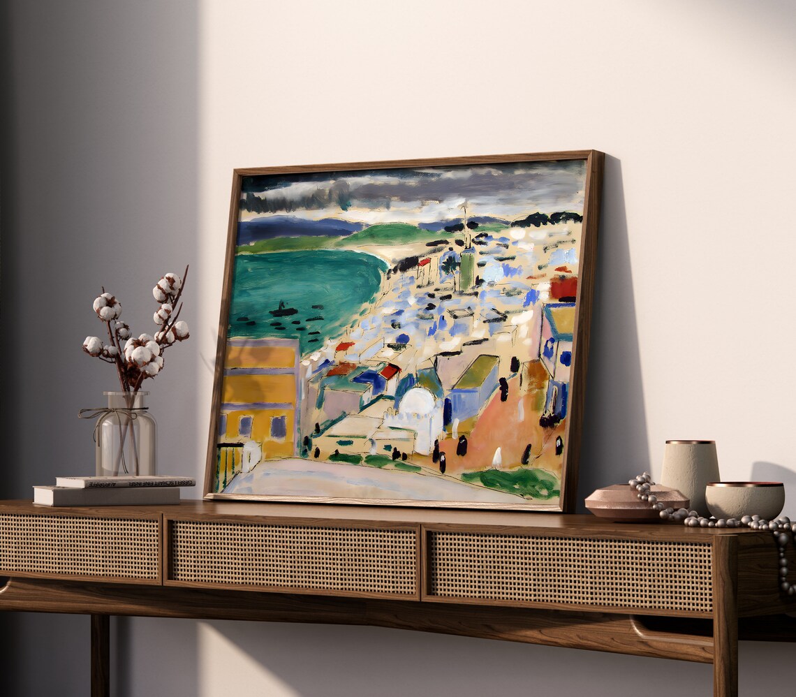 Henri Matisse The Bay of Tangier Coastal Town Painting Poster - Image 2