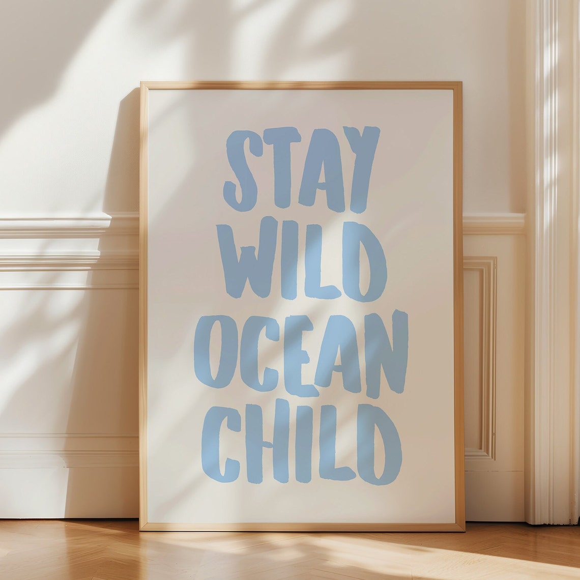 Stay Wild Ocean Child Beachy Coastal Art Print