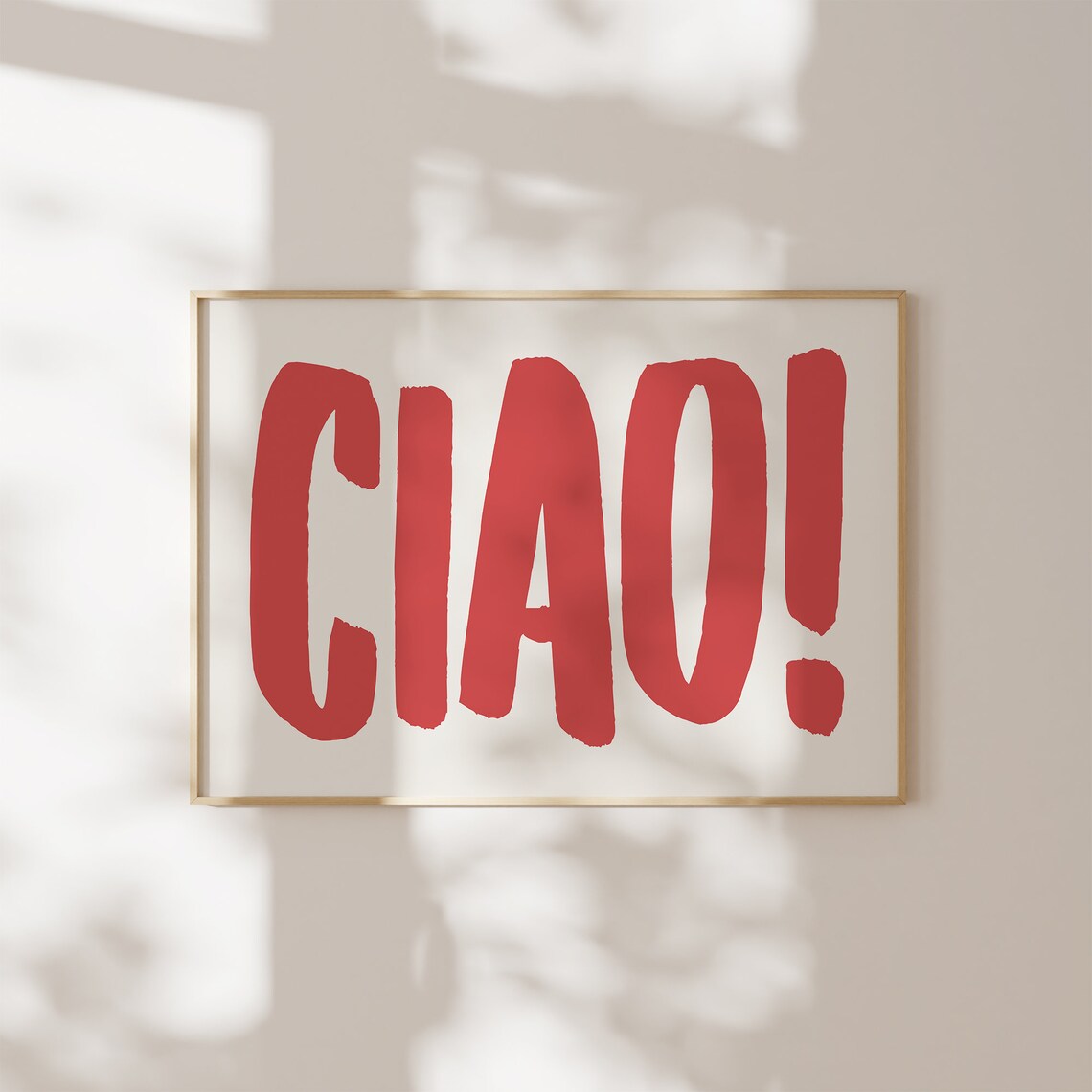Ciao Bold Typography Retro Travel Poster - Image 3
