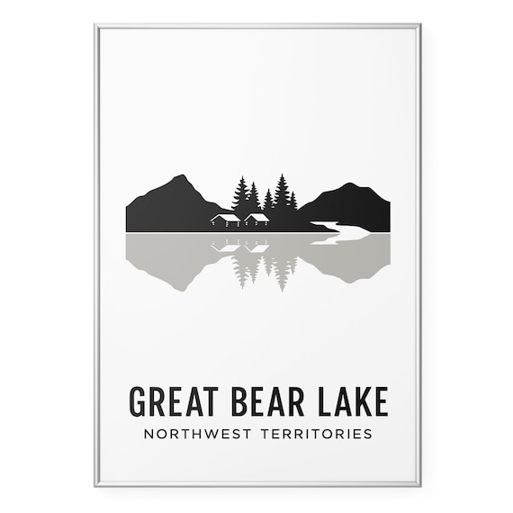 Great Bear Lake Photo Print Northwest Territories Poster Canadian Wilderness Cabin Wall Art Modern Office Home Decor