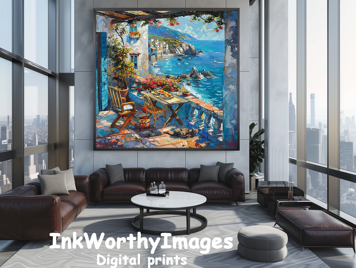Mediterranean Coastal Terrace, Scenic Ocean View - Image 5