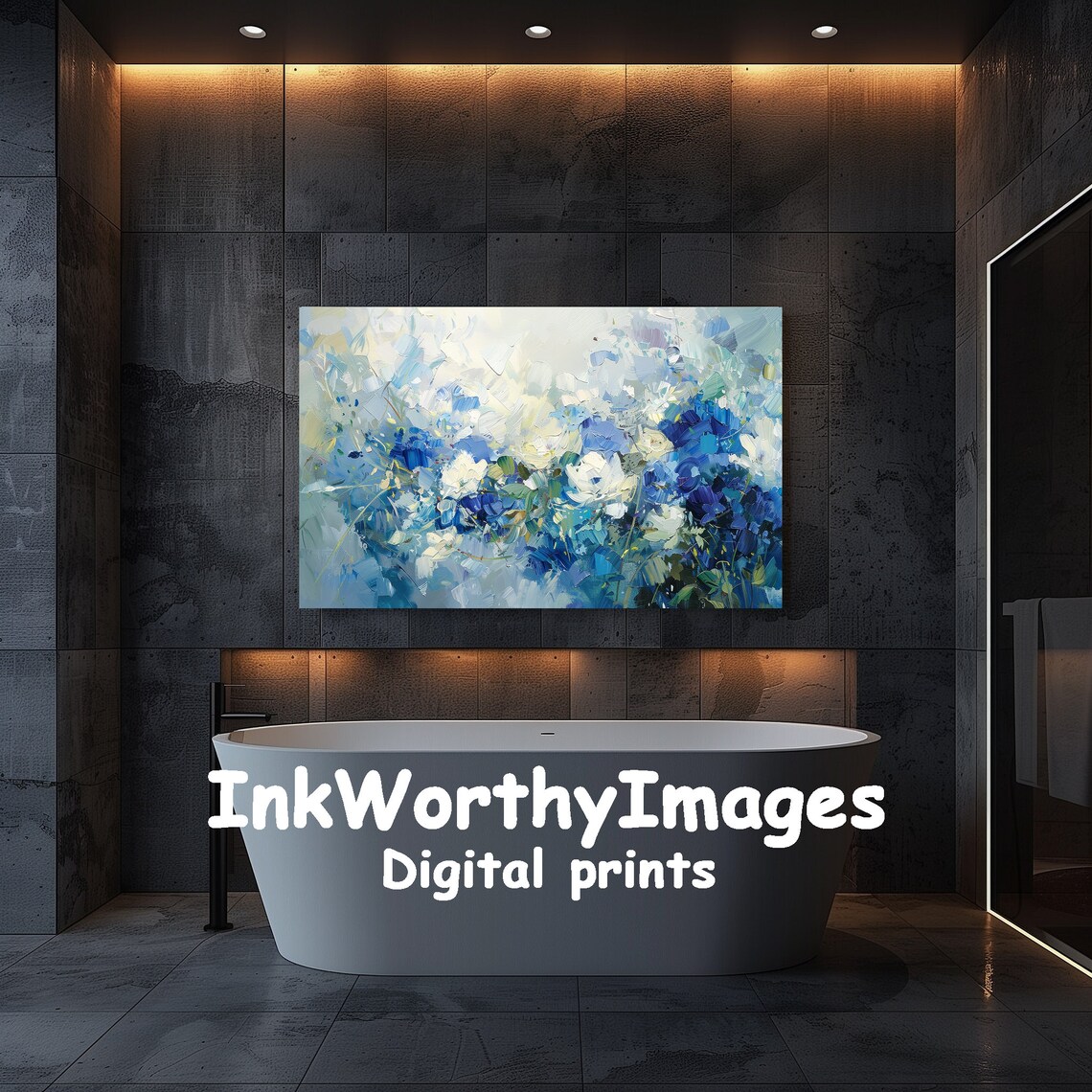 Abstract Floral Painting, Modern Botanical Decor - Image 5
