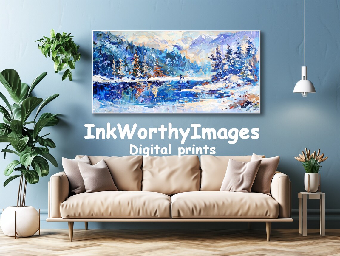 Abstract Winter Wonderland Snowy Forest Landscape - Image 4