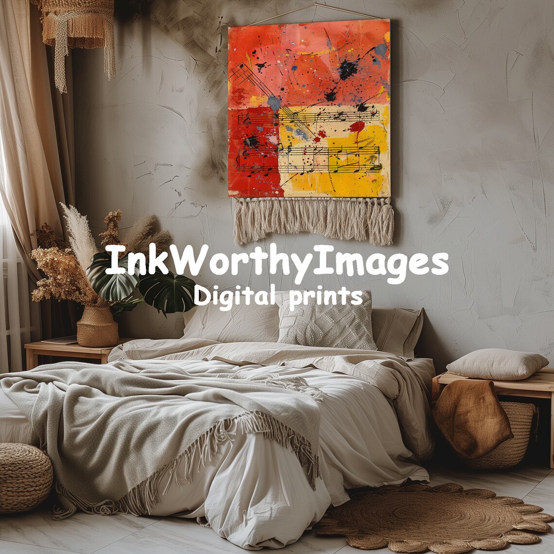 Musical Notes Abstract Art Print, Music Decor - Image 3