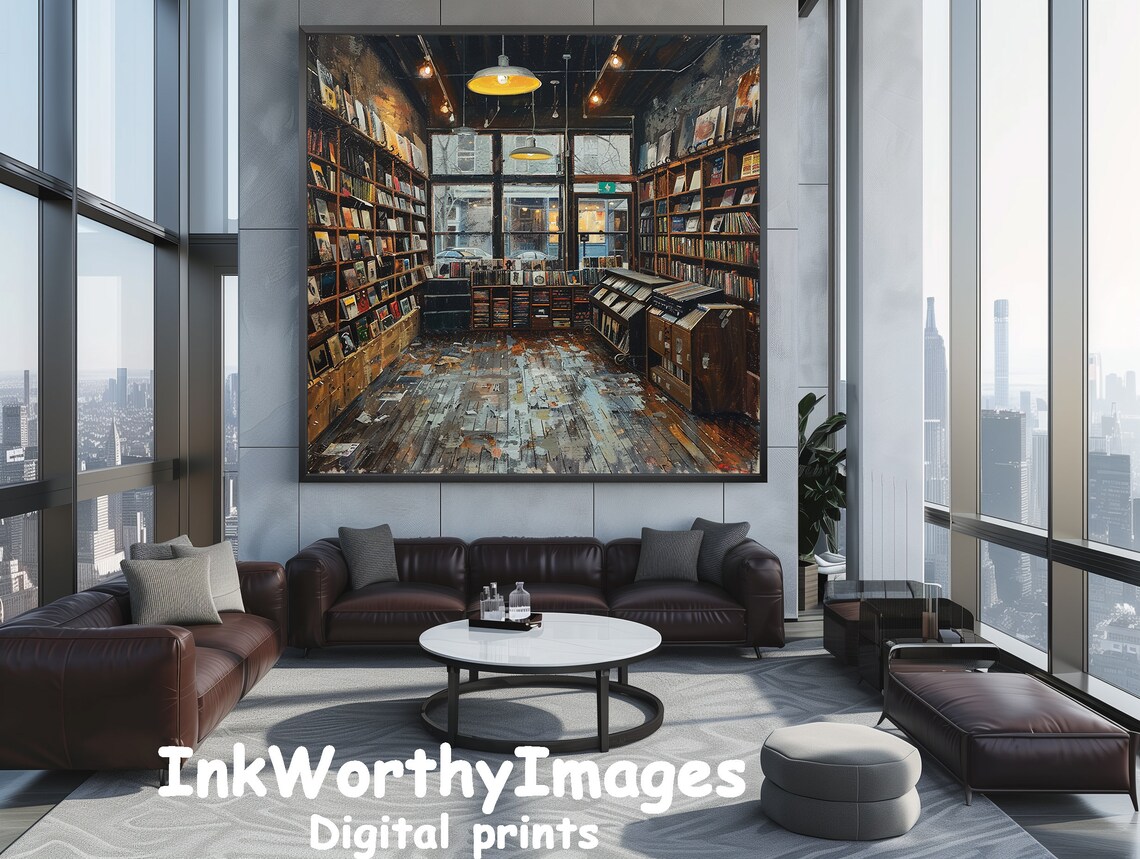 Cozy Bookstore, Vintage Bookshop Interior - Image 4