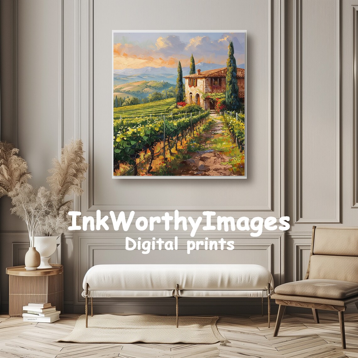 Tuscan Vineyard Landscape, Italian Countryside - Image 6