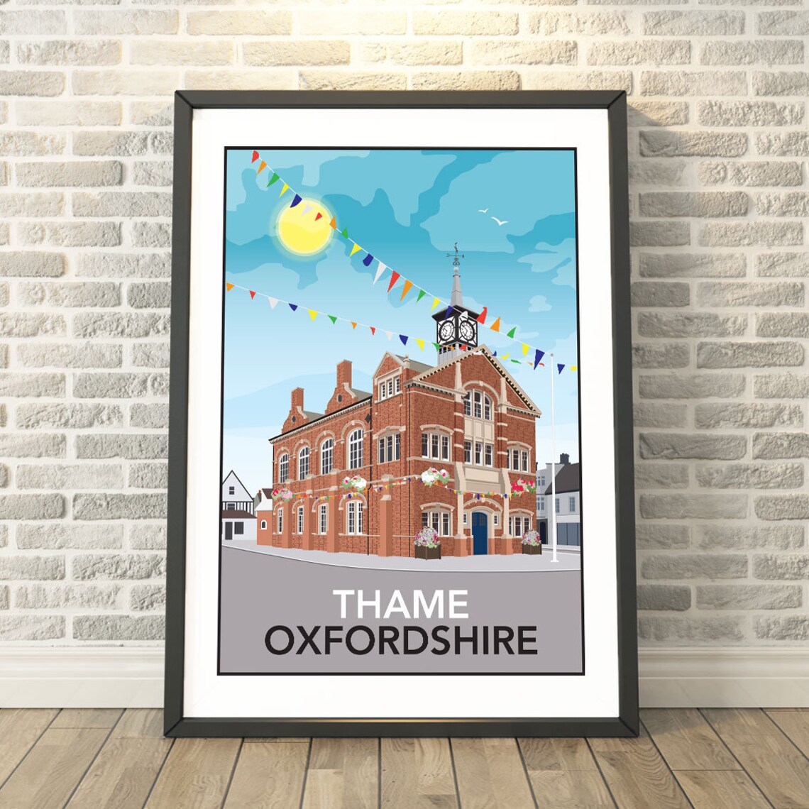 Thame Oxfordshire Travel Poster, Capturing A Memory