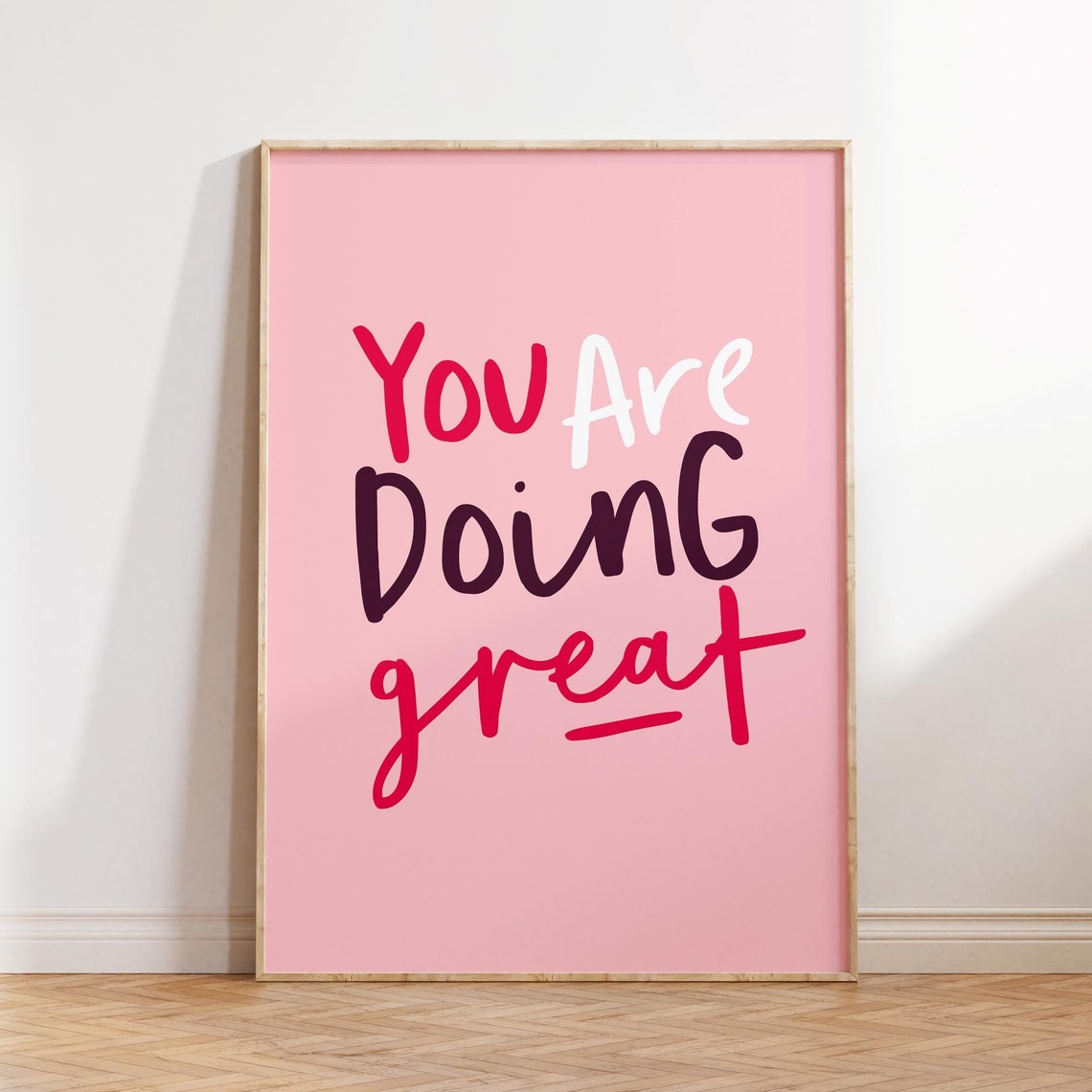 You Are Doing Great Print Girl Home Office Decor Inspirational Posters For Teens Wall Art