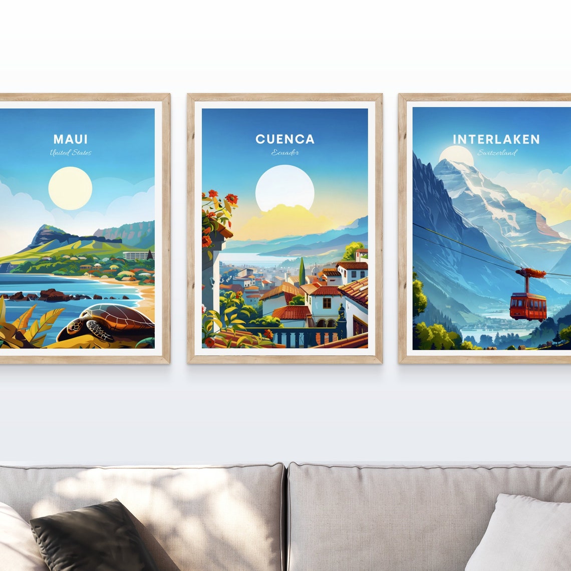Cuenca Travel Print Ecuador Wall Art Cuenca Poster Azuay Poster Personalized Gift Poster Minimalist Poster Wedding Gift - Image 4