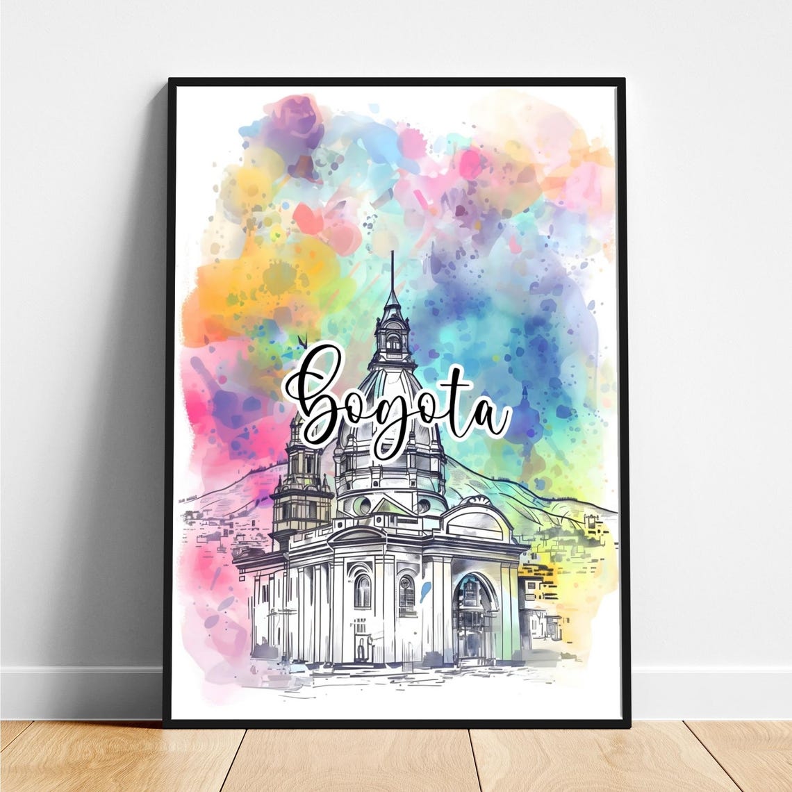 Bogota Travel Print Colombia Poster Modern