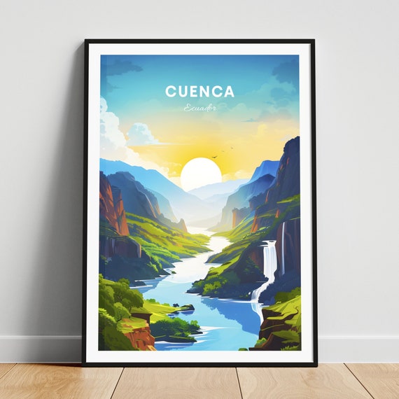 Cuenca Travel Print Ecuador Wall Art Cuenca Poster Azuay Poster Personalized Gift Poster Minimalist Poster Wedding Gift