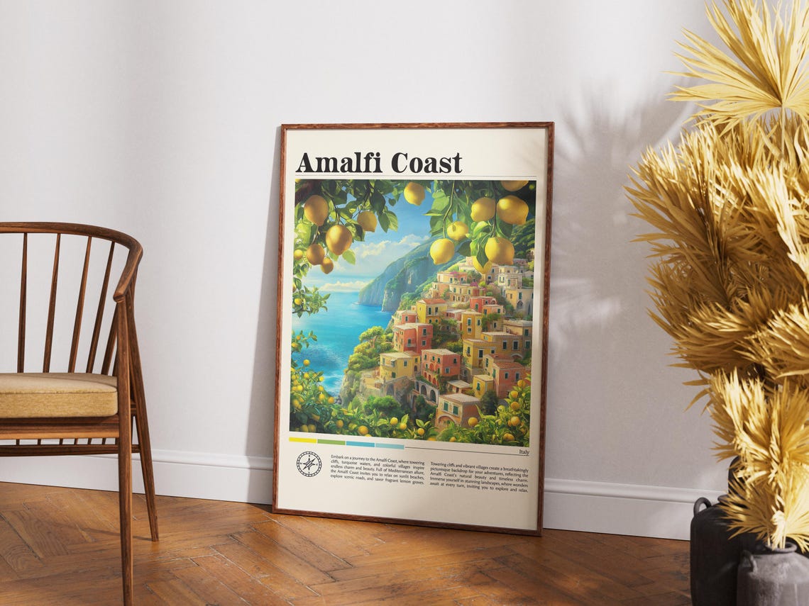 Amalfi Italy Travel Print Amalfi Travel Art Wall Decor Home Decor Wall Art City Travel Poster Gifts Italy Poster Italy Travel Print - Image 4