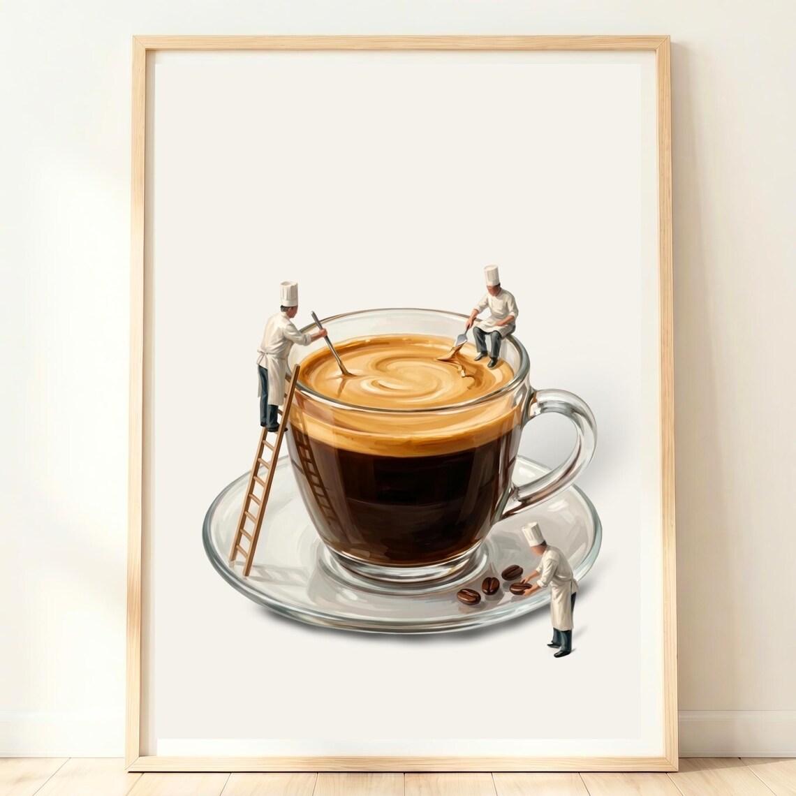 Coffee Wall Art, Cafe Decor Gift, Art Print