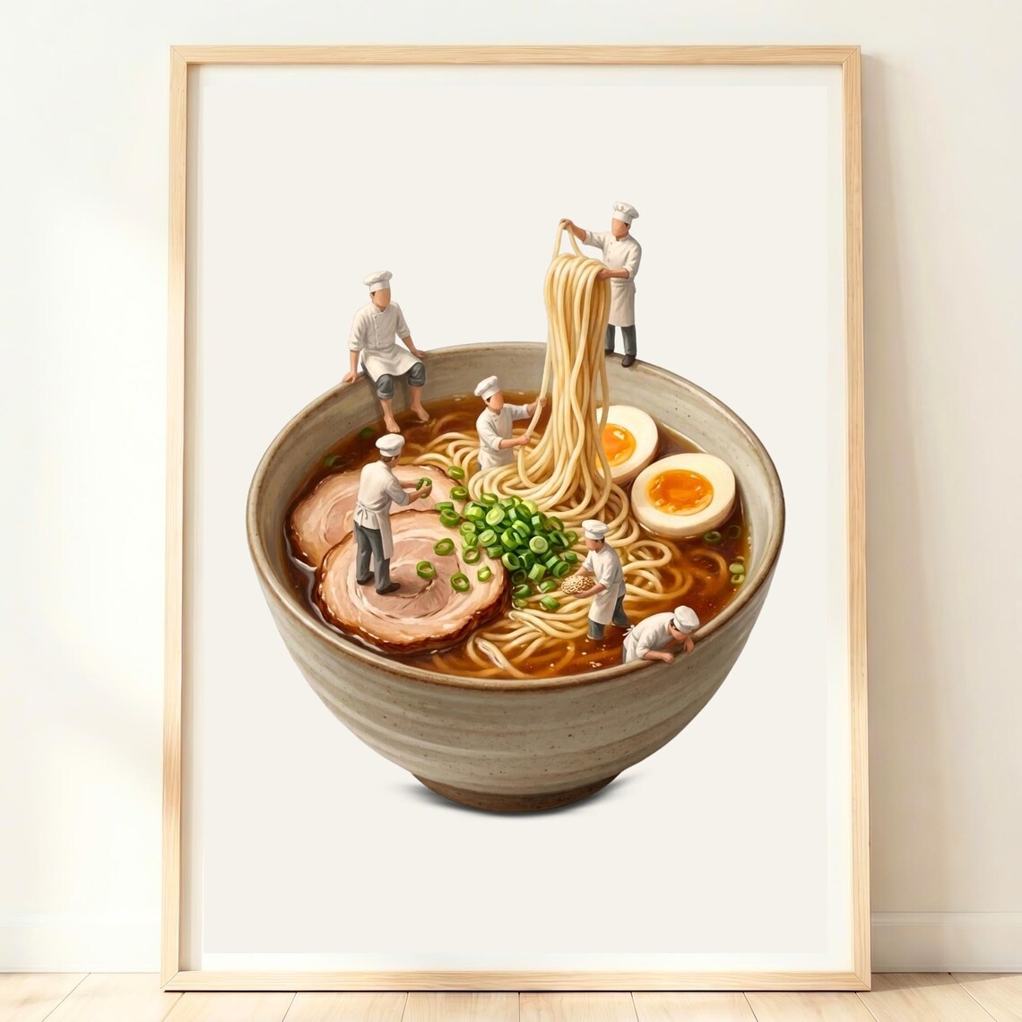 Ramen Wall Art Print, Japanese Kitchen Decor