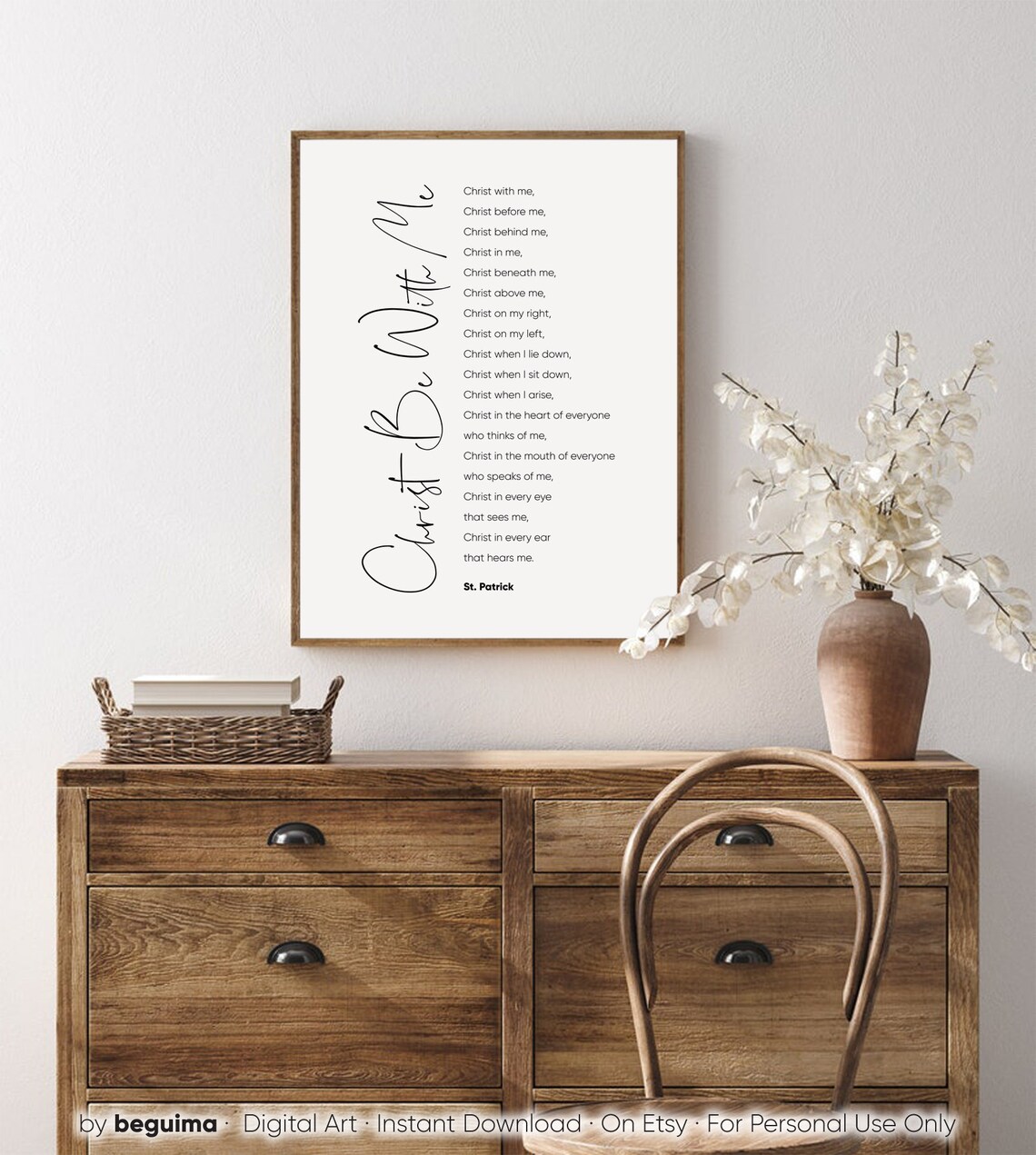 Prayer Of St Patrick Christian Art Print - Image 4