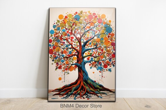 Tempered Glass Wall Art Pop Art Wall Decor Life Of Tree Wall Art Glass Printing Large Wall Art Wall Hangings Life Of Tree Glass
